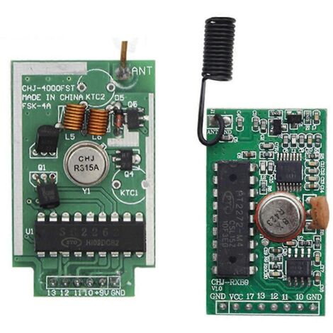 Module émetteur-récepteur sans fil 2262 2272 avec carte réceptrice