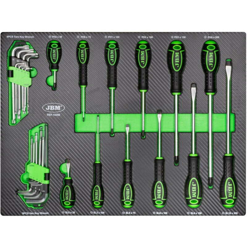 JBM - Module eva pour tournevis et clés Allen 14298