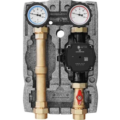 Module hydraulique Easyflow DN25 (1") non mélangé avec pompe Grundfos UPM3S Auto 25-60