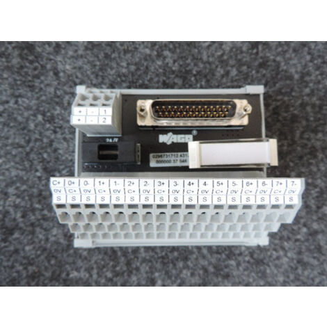 Module interface Sub-Min-D connecteur mâle 25 pôles entrée-sortie analogique 8 canaux 4 conducteurs Wago