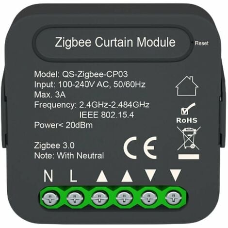 Module Zigbee double interrupteur encastrable