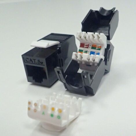 Module Keystone Jack RJ45 Cat. 5e UTP, Netrack sans outil