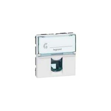 Module large prise RJ11 Legrand Mosaic 78732