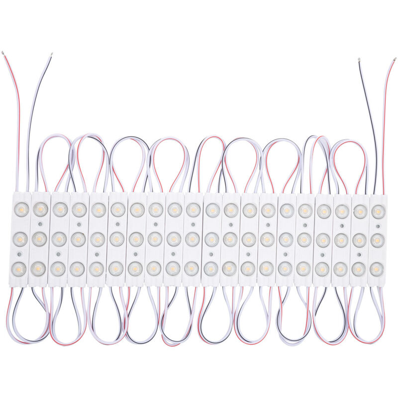 Module led 20 Pièces 22W IP65 24V dc pour Enseignes Publicitaires 2.5m 4000K Blanc neutre