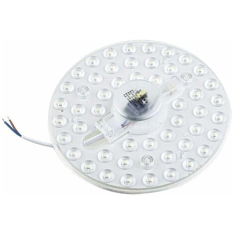 Module LED 230 V 24 W – Kit de conversion avec support magnétique – pour plafonnier, applique murale – Blanc  [Classe énergétique A+]