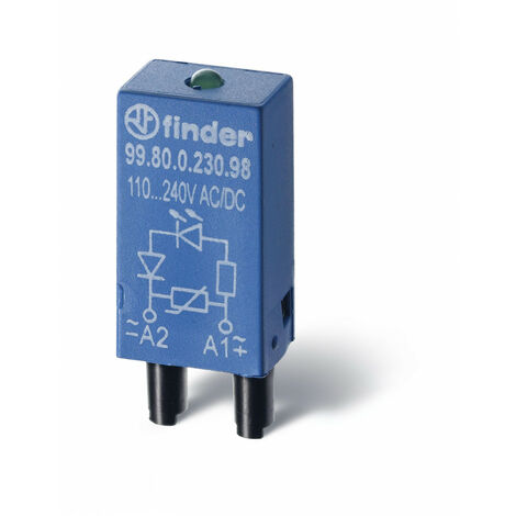 Module LED + diode 28 à 60 DC (+A1 polarité standard) série 95833 95853 FINDER 9980906099
