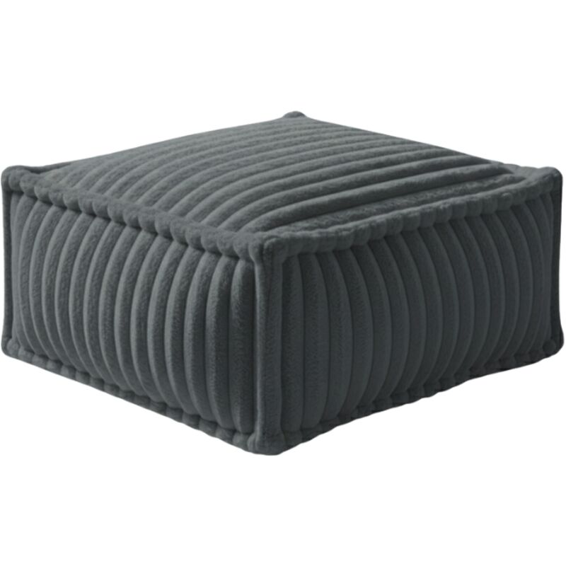 Module méridienne pour canapé modulable fourrure côtelée BANANAIR 80x60 cm gris foncé Module méridienne pour canapé modulable fourrure côtelée BANANAIR 80x60 cm gris foncé