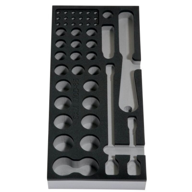 Sam Outillage - Plateau à outils sam, Mousse, largeur 180mm, longueur 405mm, Hauteur 40mm ( Prix pour 1 )
