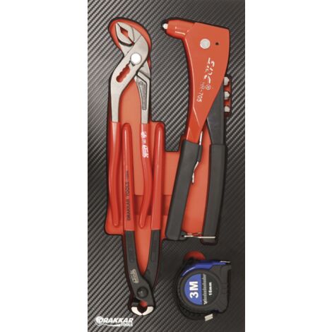 Module mousse finition carbone pinces a riveter / tenailles DRAKKAR TOOLS - 09878