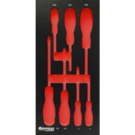 Module mousse finition carbone vide tournevis DRAKKAR TOOLS - 09815