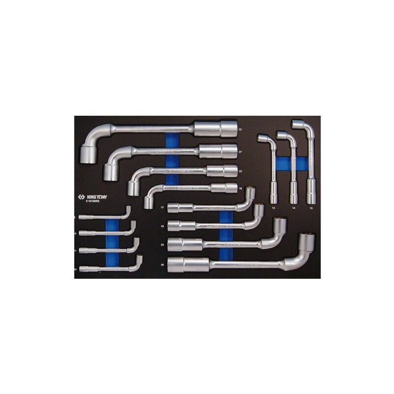 KING TONY - Module mousse + PP 15 Clés à pipe 8-32mm