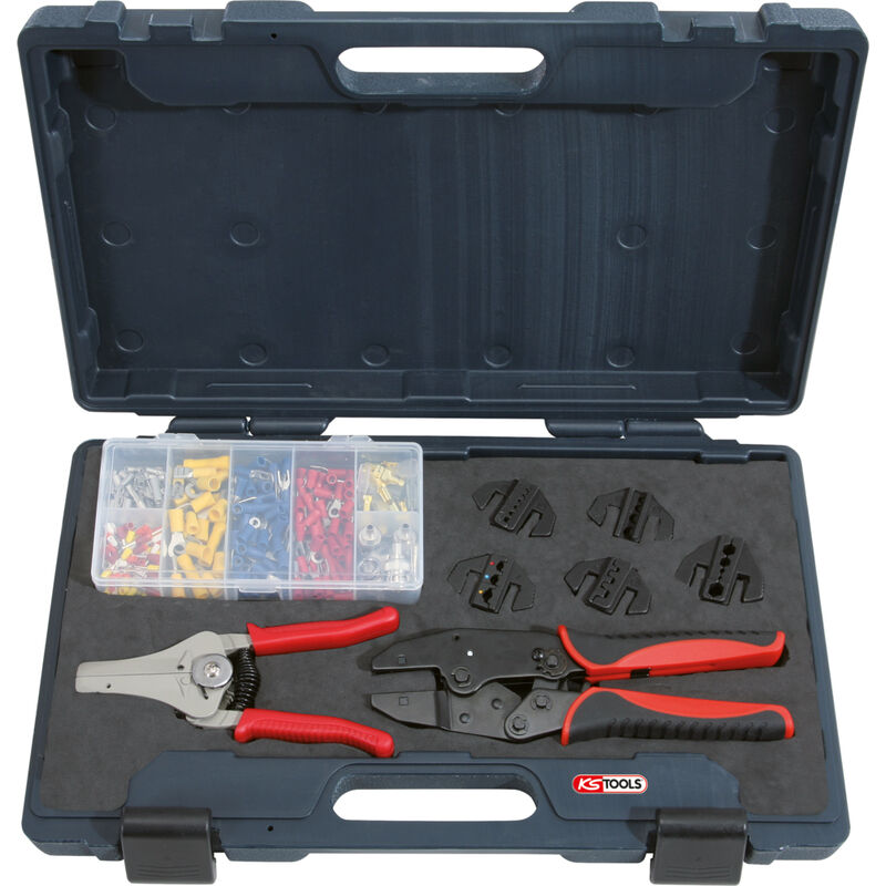 Kstools - Jeu de 8 outils pour le sertissage et le dénudage + cosses