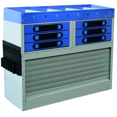 Module pour caisse 3 configuration pour fourgons dimensions L1014 x H834 x P360 mm poids 47,3 kg