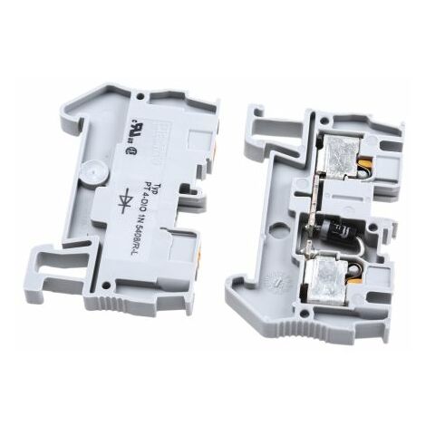 Module pour composant Phoenix Contact PT 4-DIO 1N 5408/R-L, 0.2  6mm², Enfichable, Gris ( Prix pour Paquet de 5 )