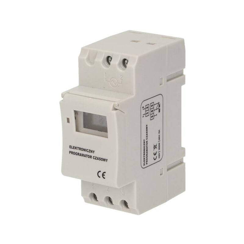 Horloge programmable digitale hebdomadaire 7j/24h avec écran digital - Programmation facile notice en Français