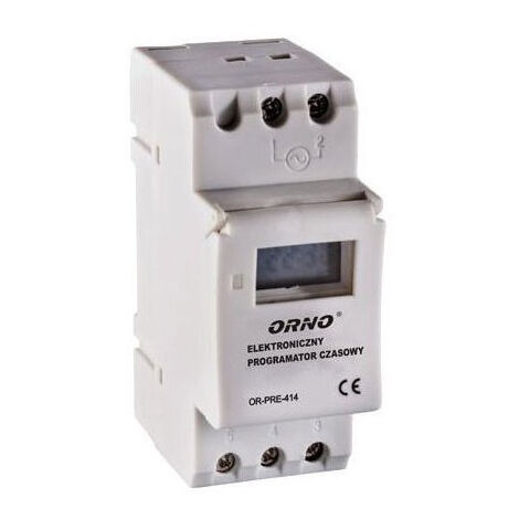 Module rail DIN avec programmateur et écran LCD - Orno