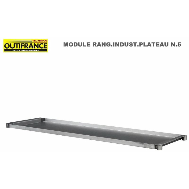 Outifrance - Plateau acier creux avec rebords de Meuble style industriel 1.20 m