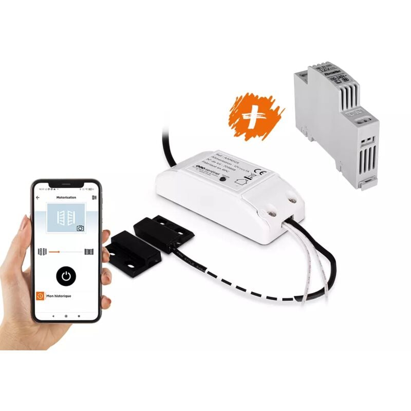 Scs Sentinel - Module récepteur connecté, WifiGate + transfo 12V
