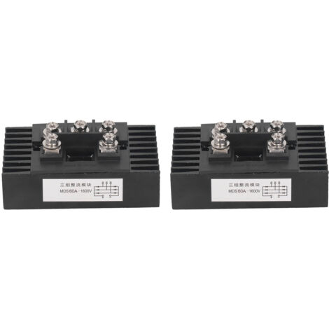 Module redresseur triphasé 1600V 60A avec dissipateur thermique étanche - 2 pièces