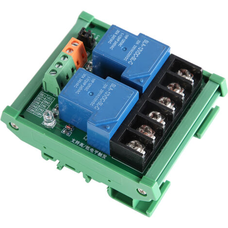 Module Relais 2 Canaux 30A 12V avec Optocoupleur SMD et Isolation pour Déclenchement Haut et Bas Niveau