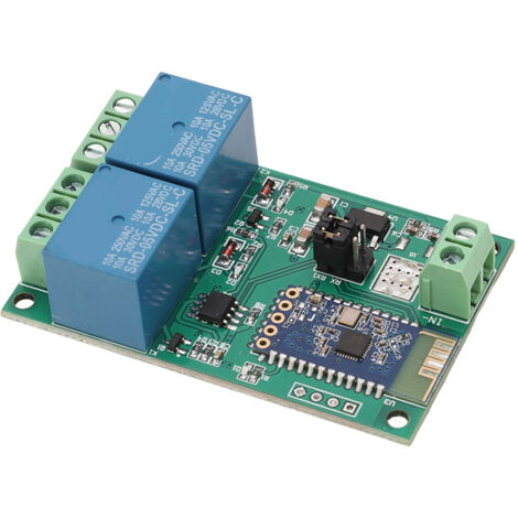 Module Relais 2 Canaux Bluetooth, Commutateur Télécommandé par APP avec Indicateur Lumineux 5V DC
