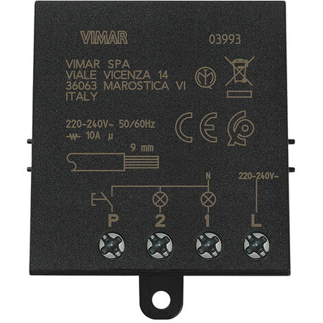 Module relais d'impulsion vimar - quid 10a 4 séquences - 03993