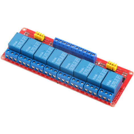 Module Relais Optocoupleur 8 Canaux 12V, Déclenchement Haut et Bas