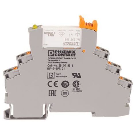 Module relais Phoenix Contact RIF-0-RPT-24DC/21 2903370 24 V/DC 6 A 1 inverseur (RT) 1 pc(s) S36819