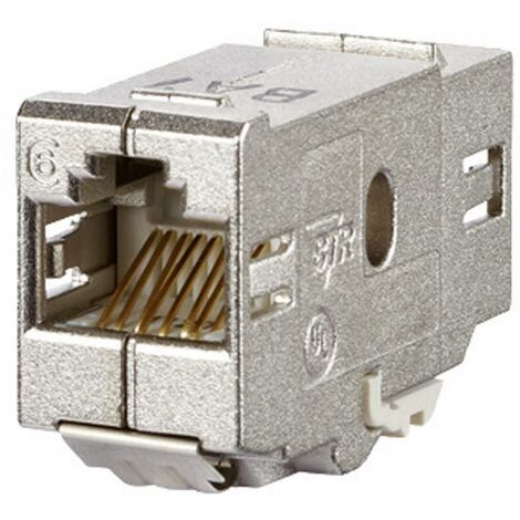 Module RJ45 encastrable E-Dat CAT 6 Metz Connect 1309A0-I R68355