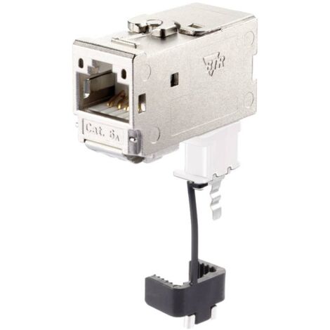 Module RJ45 encastrable E-Dat CAT 6a Metz Connect 130B12-E R07197