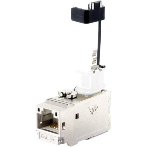 Module RJ45 encastrable Keystone CAT 6a Metz Connect 130B23-E R07165