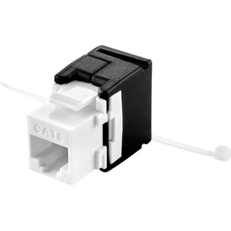 Module RJ45 intégrable Keystone CAT6a – 1 pièce, compatible norme ISO/IEC 11801, montage mural ou en plaque