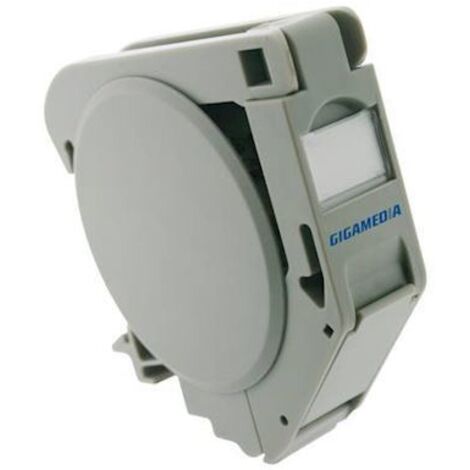 module rj45 - rail din - cat6a - blindé - stp - gigamédia rjdincat6a