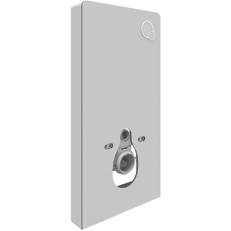 Bernstein - Module sanitaire 805 pour wc suspendu - blanc - avec plaque de décléchement