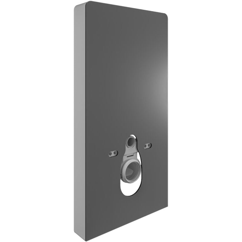 Bernstein - Module sanitaire wc suspendu 805S pour cuvette wc avec déclencheur de chasse tactile - Verre Noir