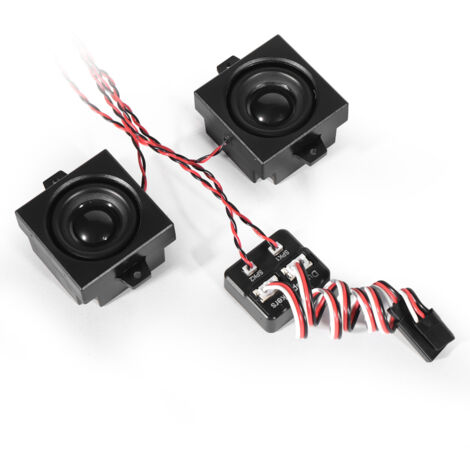 Module sonore de moteur diesel télécommandé avec haut-parleur 5 W, simulateur sonore à fréquence variable pour véhicules de construction radiocommandés, excavatrices, camions et conteneurs.