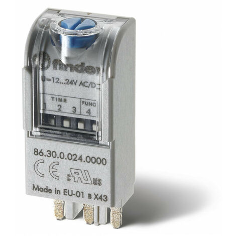 Module tempo bi-fonction AI + DI 110-125V AC/DC de 0,05s à100h 336428 FINDER 863081200000