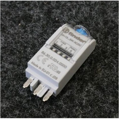 Module tempo bi-fonction AI + DI 12-24V AC DC de 0,05s à100h FINDER 863000240000PAS