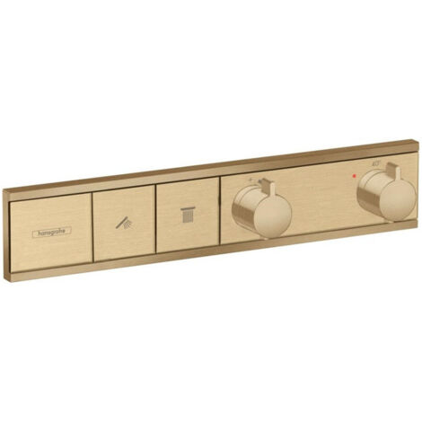Module thermostatique RainSelect encastréavec 2 fonctions bronze brossé