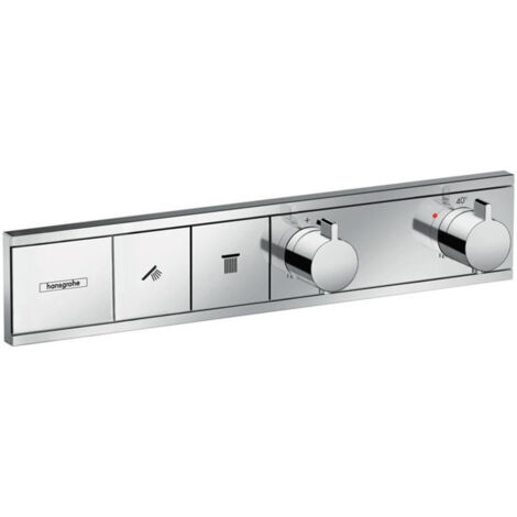 Module thermostatique RainSelect encastréavec 2 fonctions chroméé