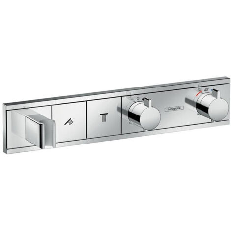 Module thermostatique RainSelect encastréavec 2 fonctions chroméé