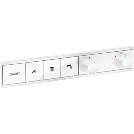 Module thermostatique RainSelect encastréavec 3 fonctions blanc mat