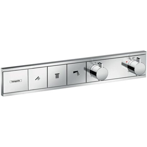 Module thermostatique RainSelect encastréavec 3 fonctions chroméé