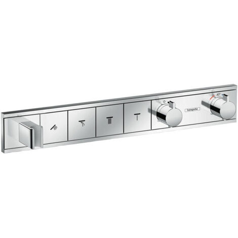 Module thermostatique RainSelect encastréavec 4 fonctions chroméé