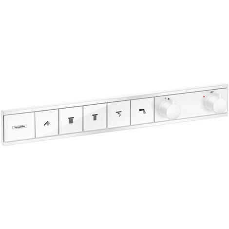Module thermostatique RainSelect encastréavec 5 fonctions blanc mat
