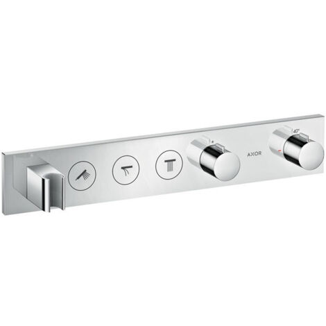 Module thermostatique Select encastré 530 x 90 mmavec 3 fonctions chroméé