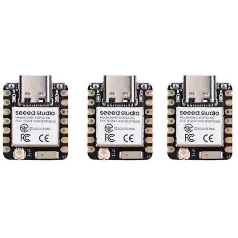 Module WiFi 6 2,4 GHz et Bluetooth 5.3 pour XIAO ESP32C6 (Zigbee Thread, lot de 3).
