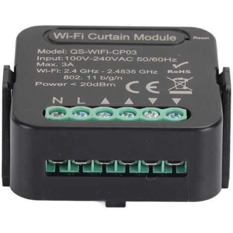 Module WiFi pour Volet Roulant, Contrôle à Distance via Application, Interrupteur Connecté 100‑240VAC
