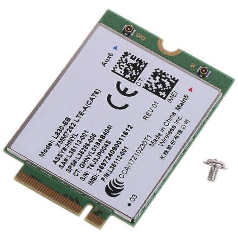 Module WWAN 4G Fibocom L830-EB pour HP 640, 650 G5, 840, 846, 850 G6, X360 et 830