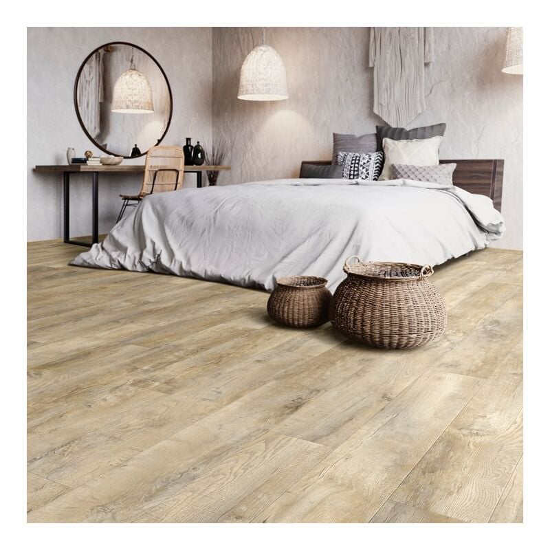 Dalles Vinyles - a coller - Moduleo Roots 55 - Country oak 54925 - 132 x 19,6 cm